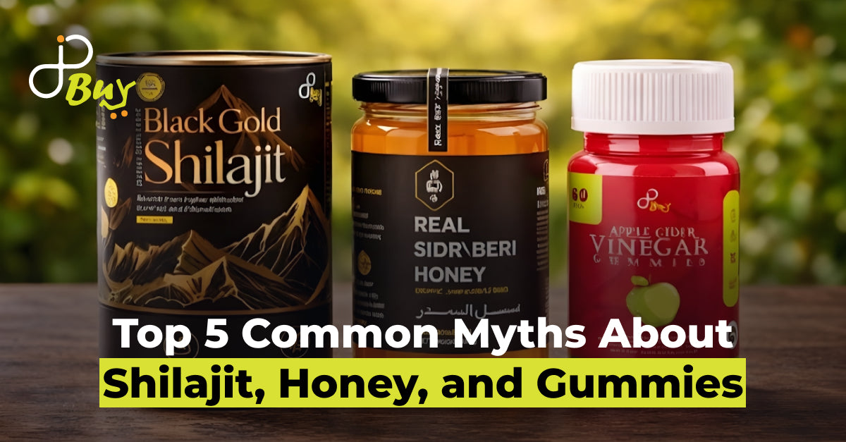 Top 5 Common Myths About Shilajit, Honey, and Gummies