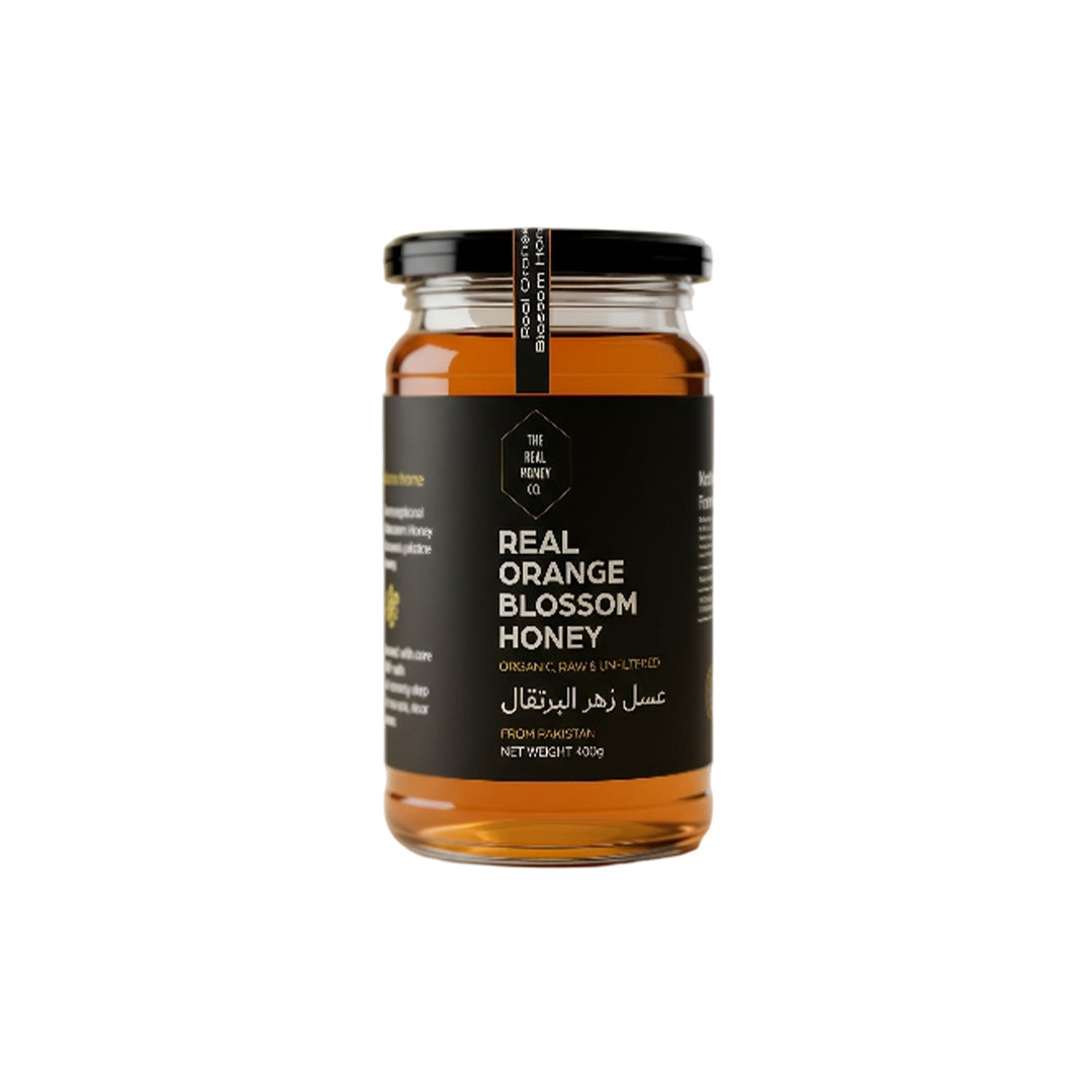 Pure Orange Blossom Honey - The Real Honey Co (Raw & Lab Tested)